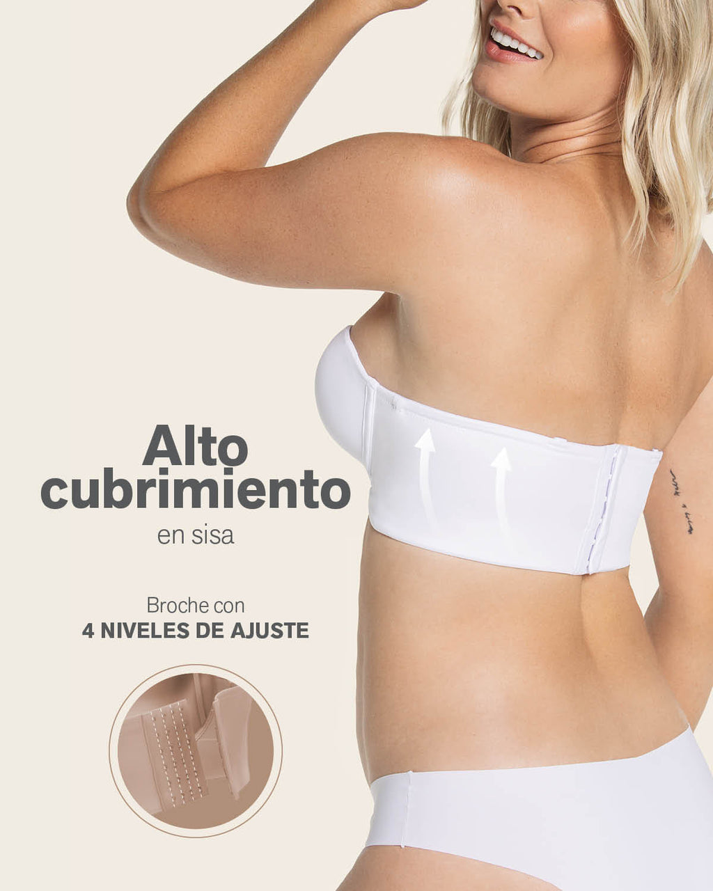 Sujetador Sin Tirantes Silueta Invisible