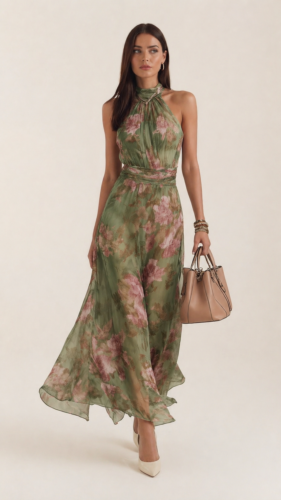 Vestido Capri — Estampado Floral Elegante