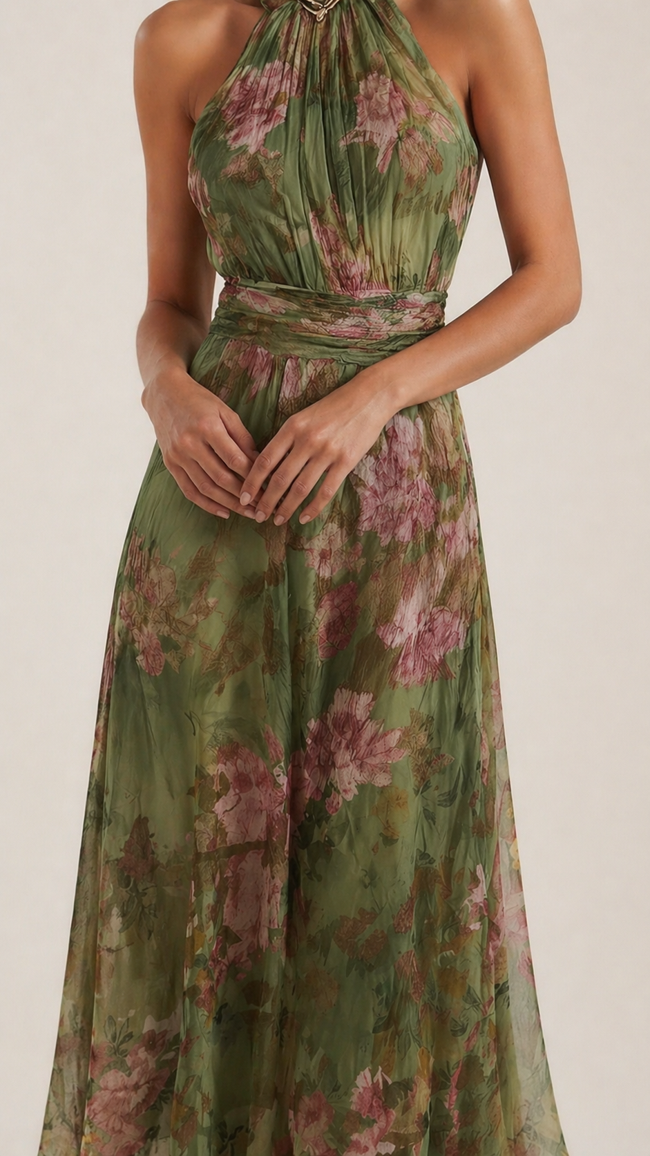 Vestido Capri — Estampado Floral Elegante