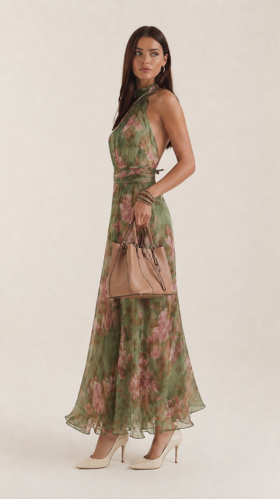 Vestido Capri — Estampado Floral Elegante