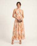 Sofía | Elegant Dress with Watercolor Floral Print