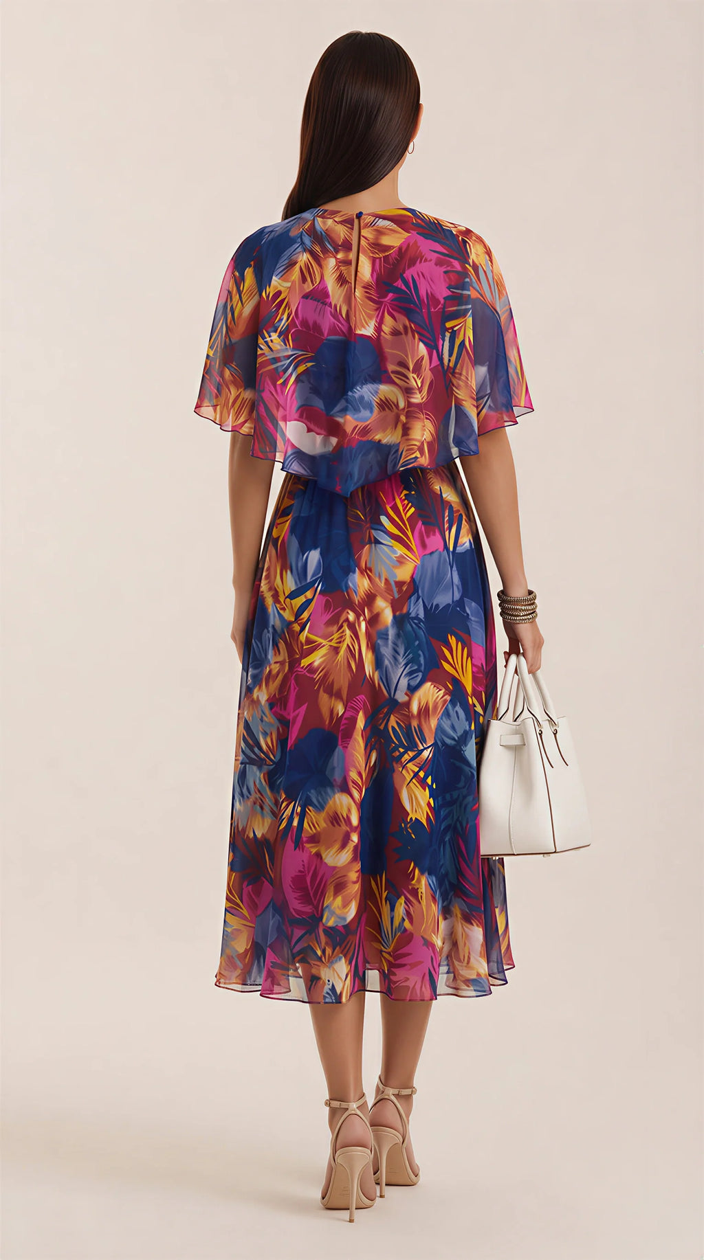 Elizabeth | Beautiful Dress with Tropical Print