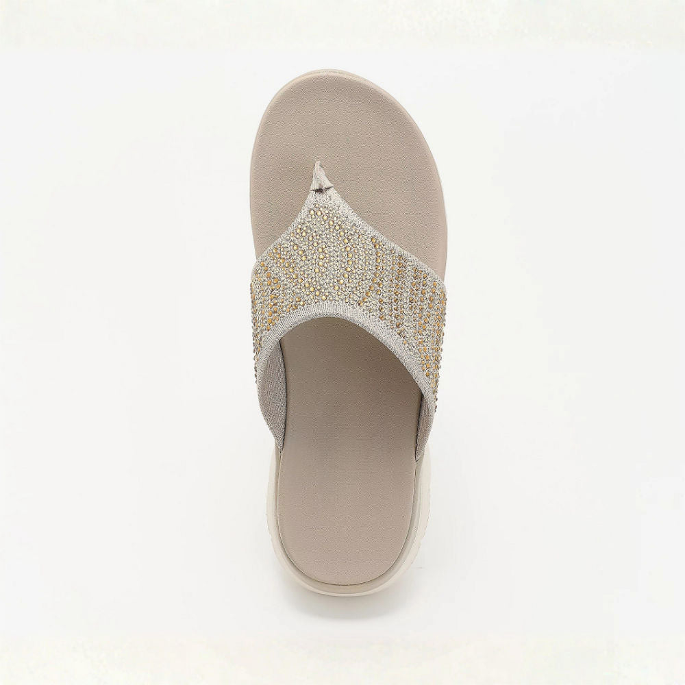"LIORA™ | Sandalias de Tanga en Punto Cristal — Comodidad para Ella"