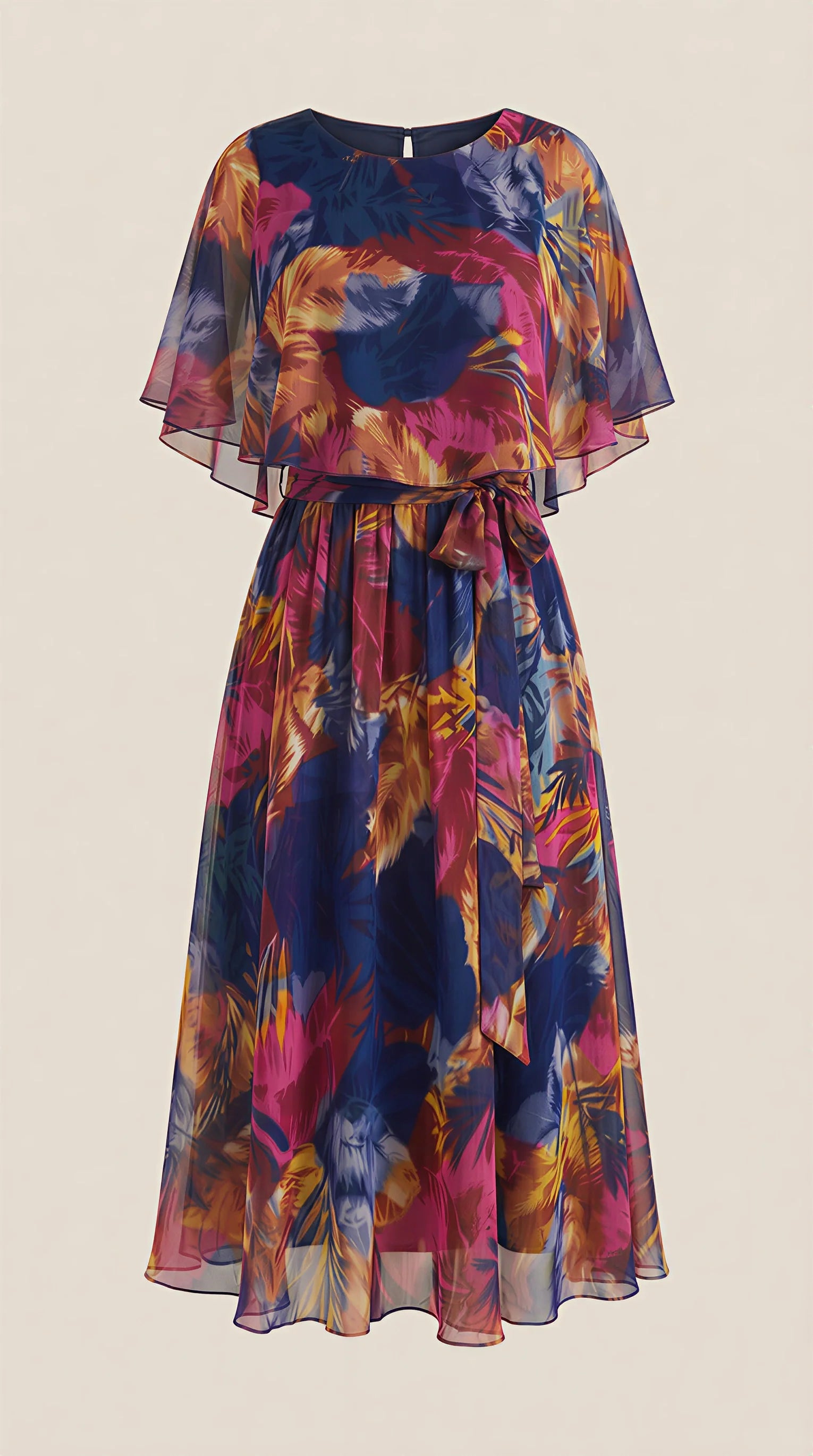 Elizabeth | Beautiful Dress with Tropical Print