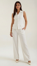 Annie | Women's V-neck Two-Piece Elegant Suit