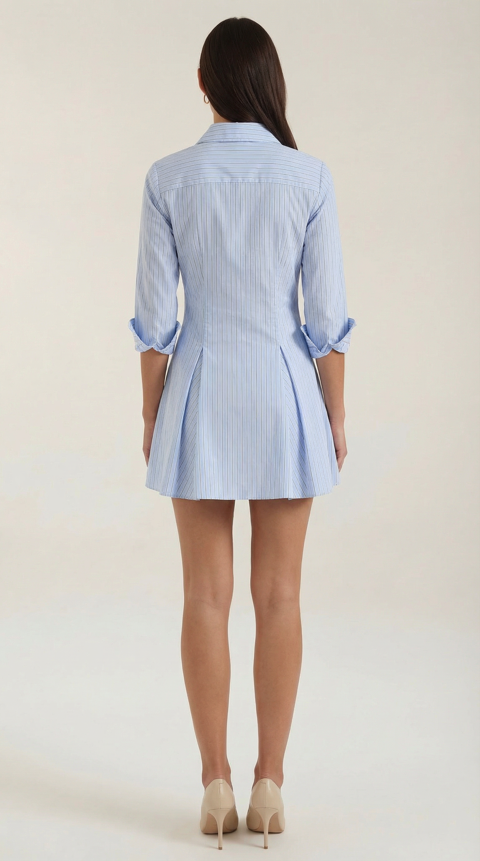 Jeanette Striped Shirt Dress
