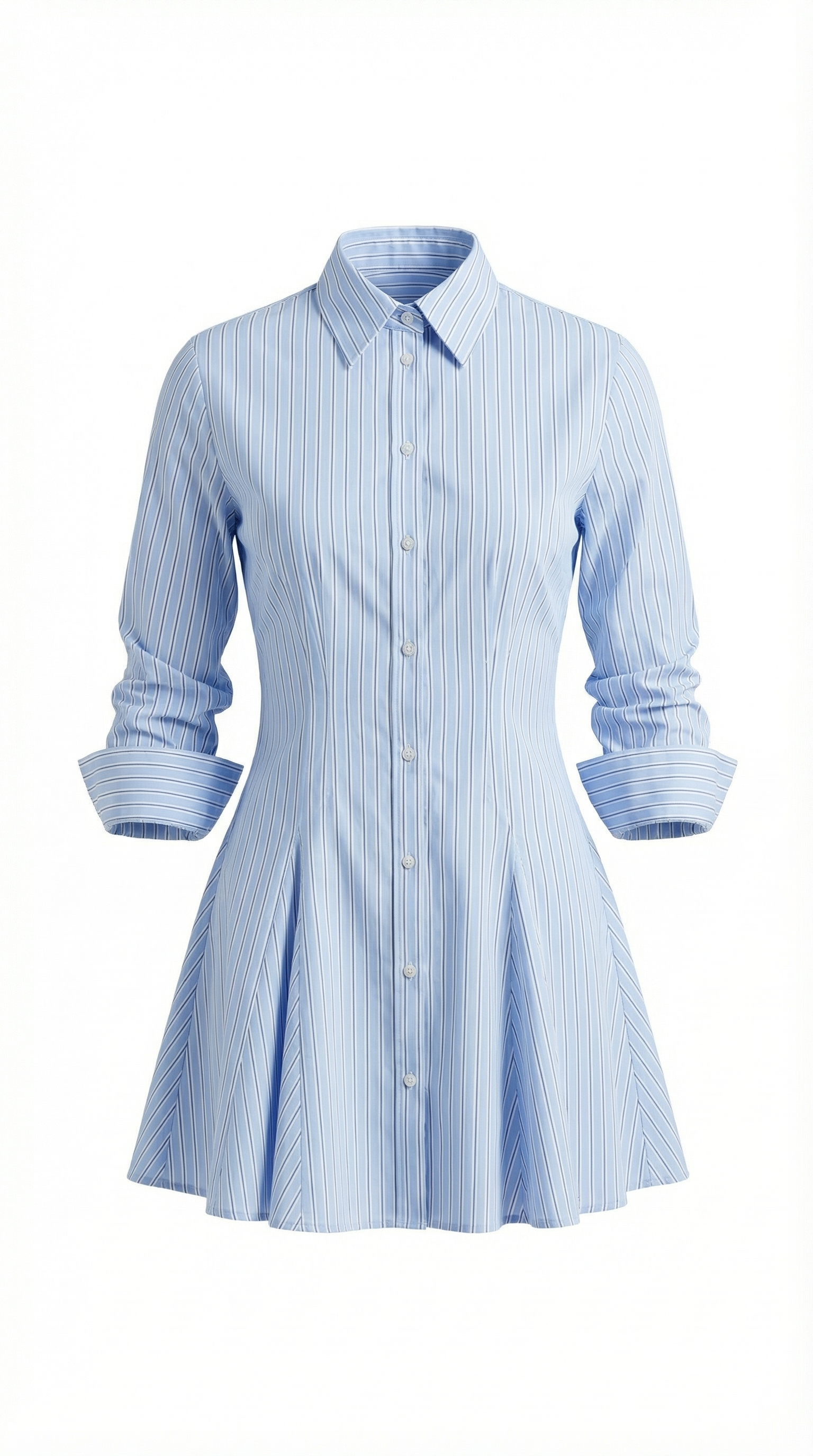 Jeanette Striped Shirt Dress